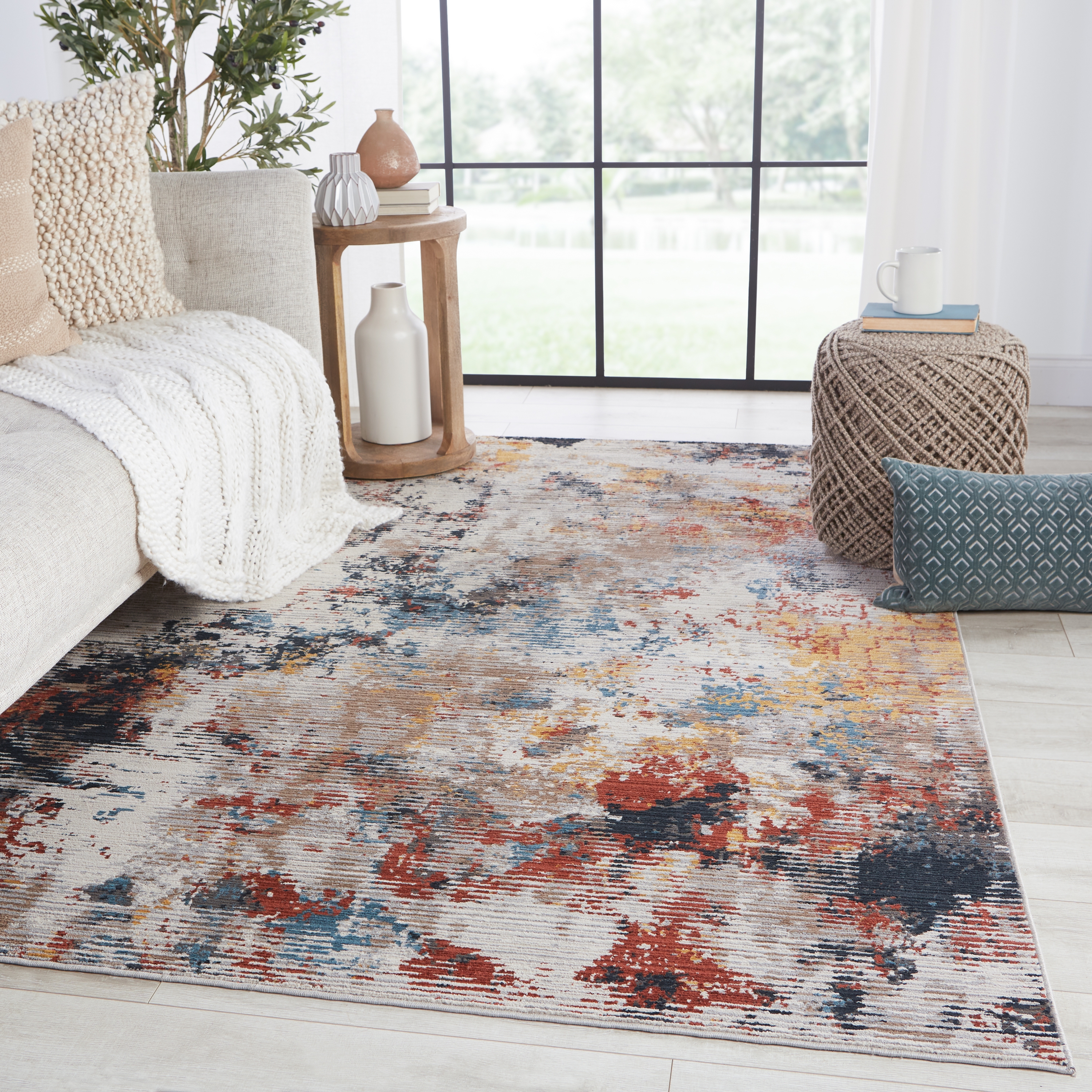 Vibe by Bardane Abstract Multicolor Area Rug (5'X8') - Image 4