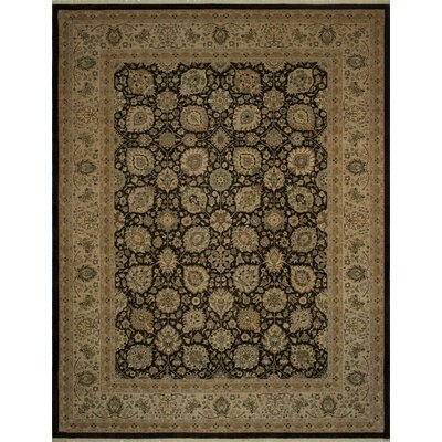 One-of-a-Kind Branner Hand-Knotted Black/Brown 9'3" x 12'2" Wool Area Rug - Image 0