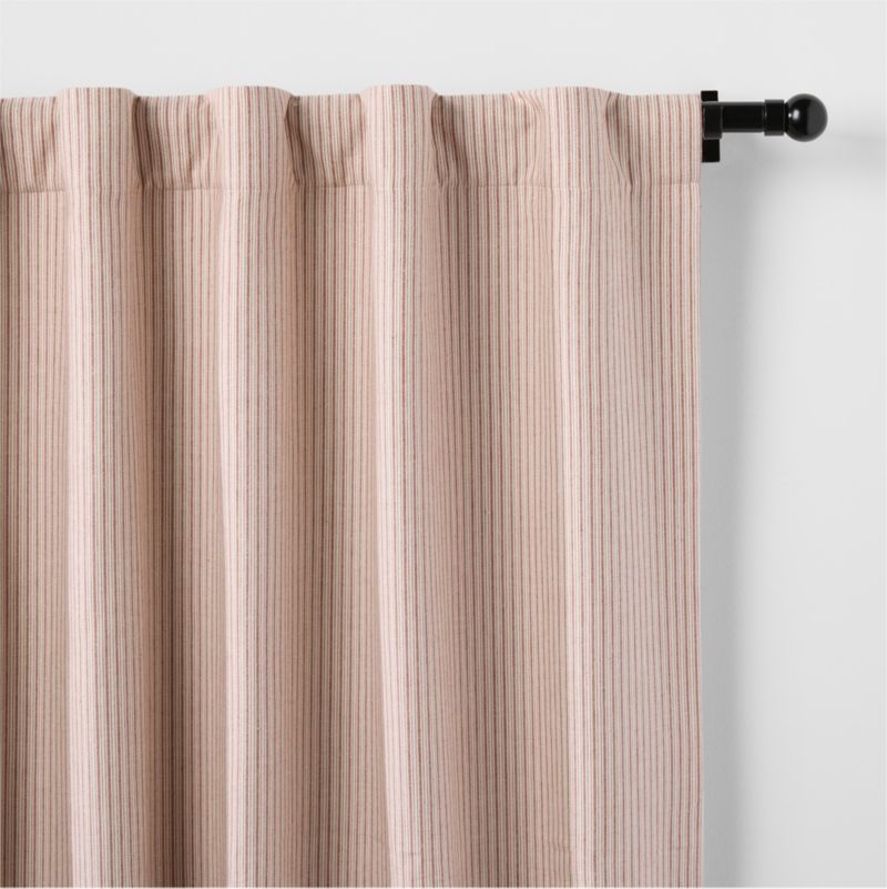 French Ticking Stripe Blackout Curtain Panel 44" x 84" by Sharland England - Image 7