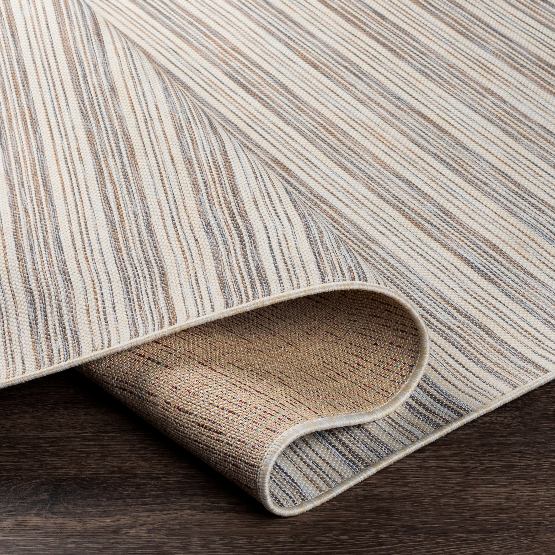 Pasadena Beige Outdoor 2'6" x 7'3" Machine Woven Rug - Image 4