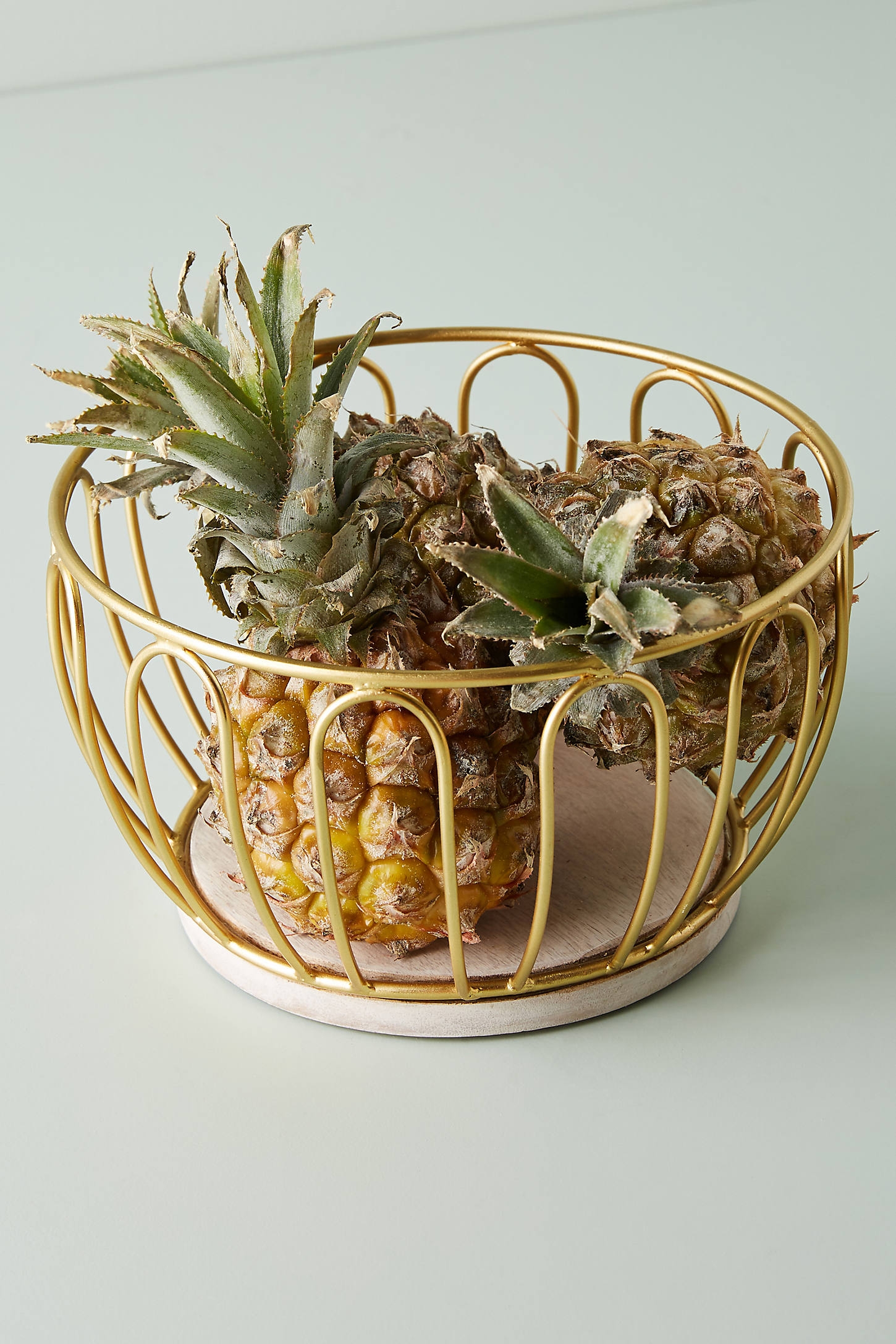 Gold Wire Mini Fruit Basket - Image 0