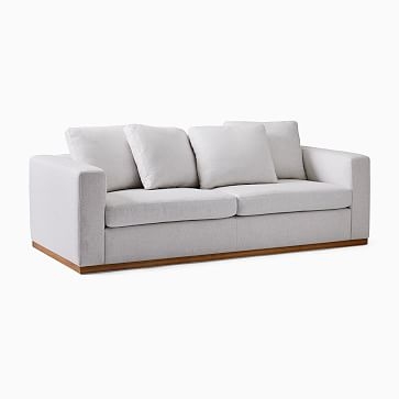Newport Modular 82" Toss-Back Cushion Sofa, Performance Coastal Linen, White, Almond - Image 3