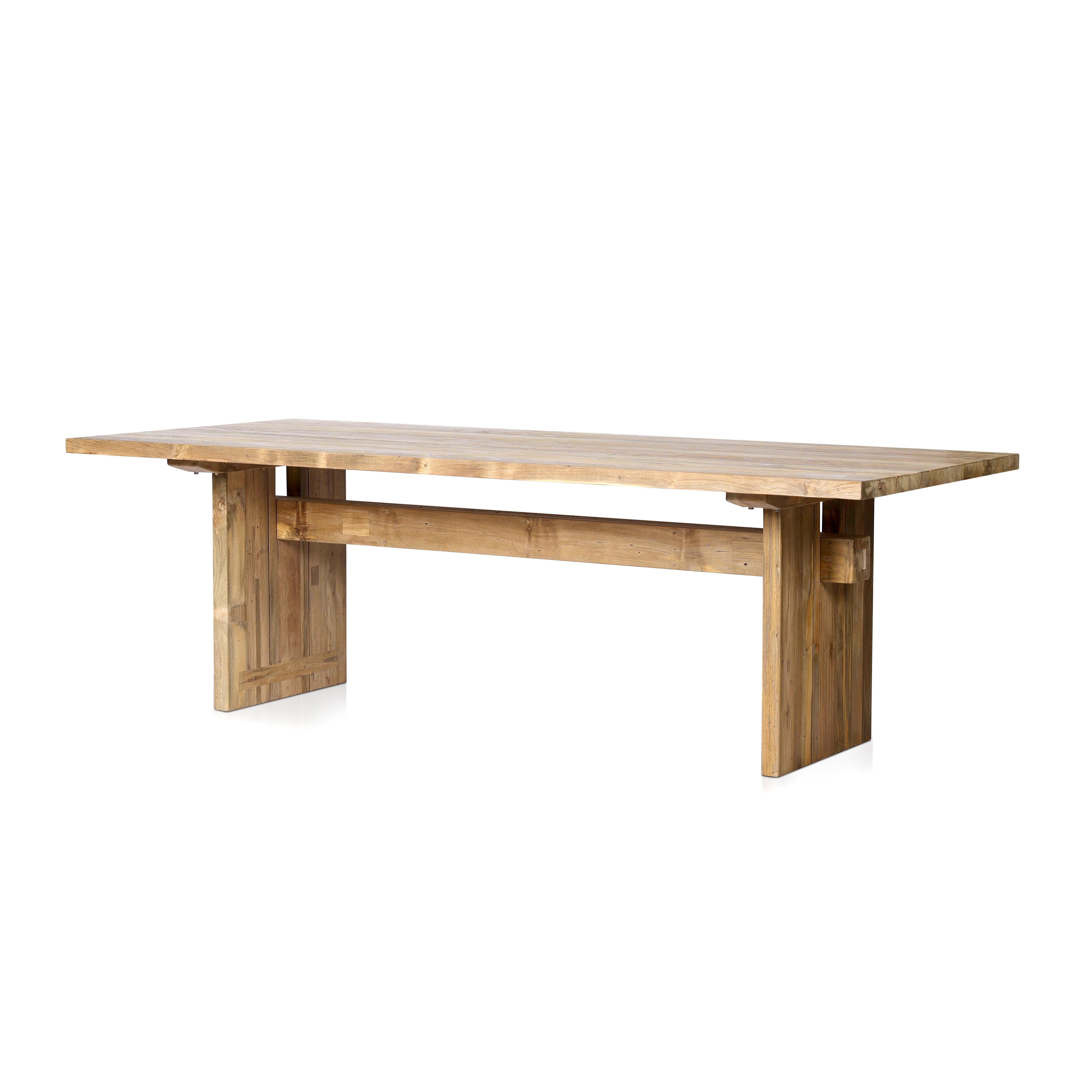 Brandy Outdoor Dining Table-92" - Reclaimed Natural FSC - Image 0