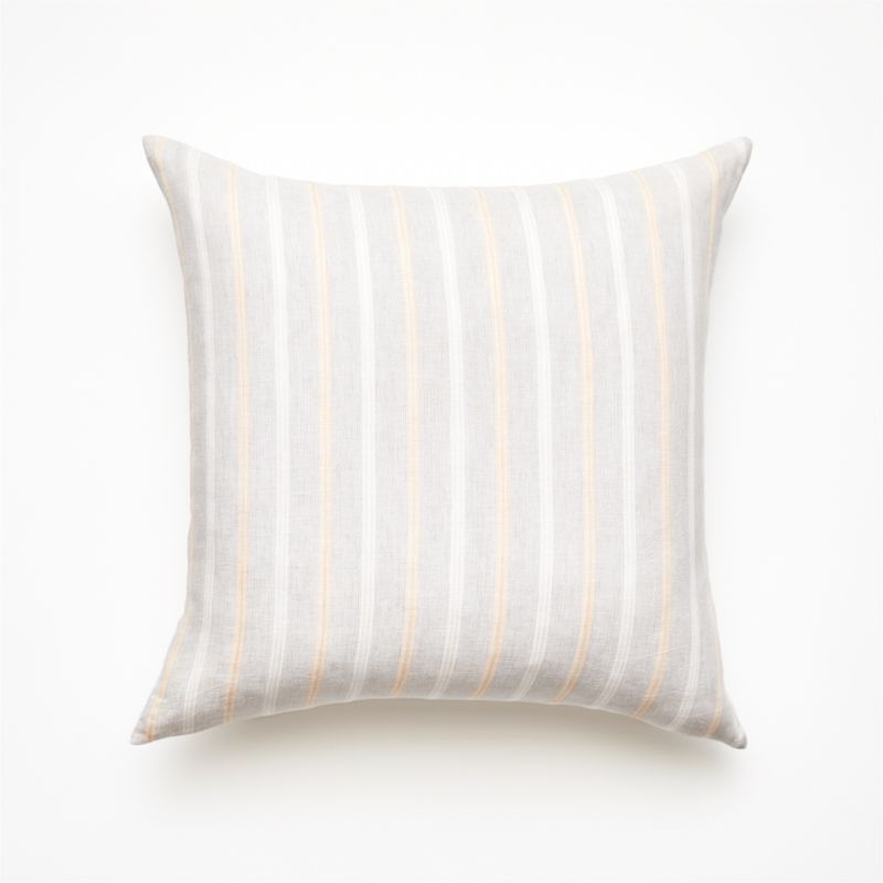 23" Amora Natural Pillow with Feather-Down Insert - Image 2