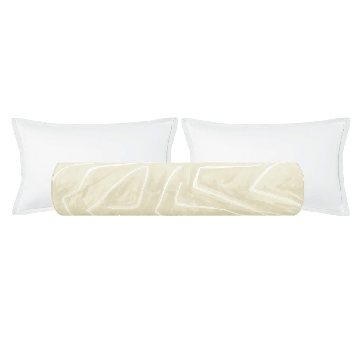 THE BOLSTER :: GRAFFITO // BEIGE + IVORY | KELLY WEARSTLER - BY THE YARD - Image 0