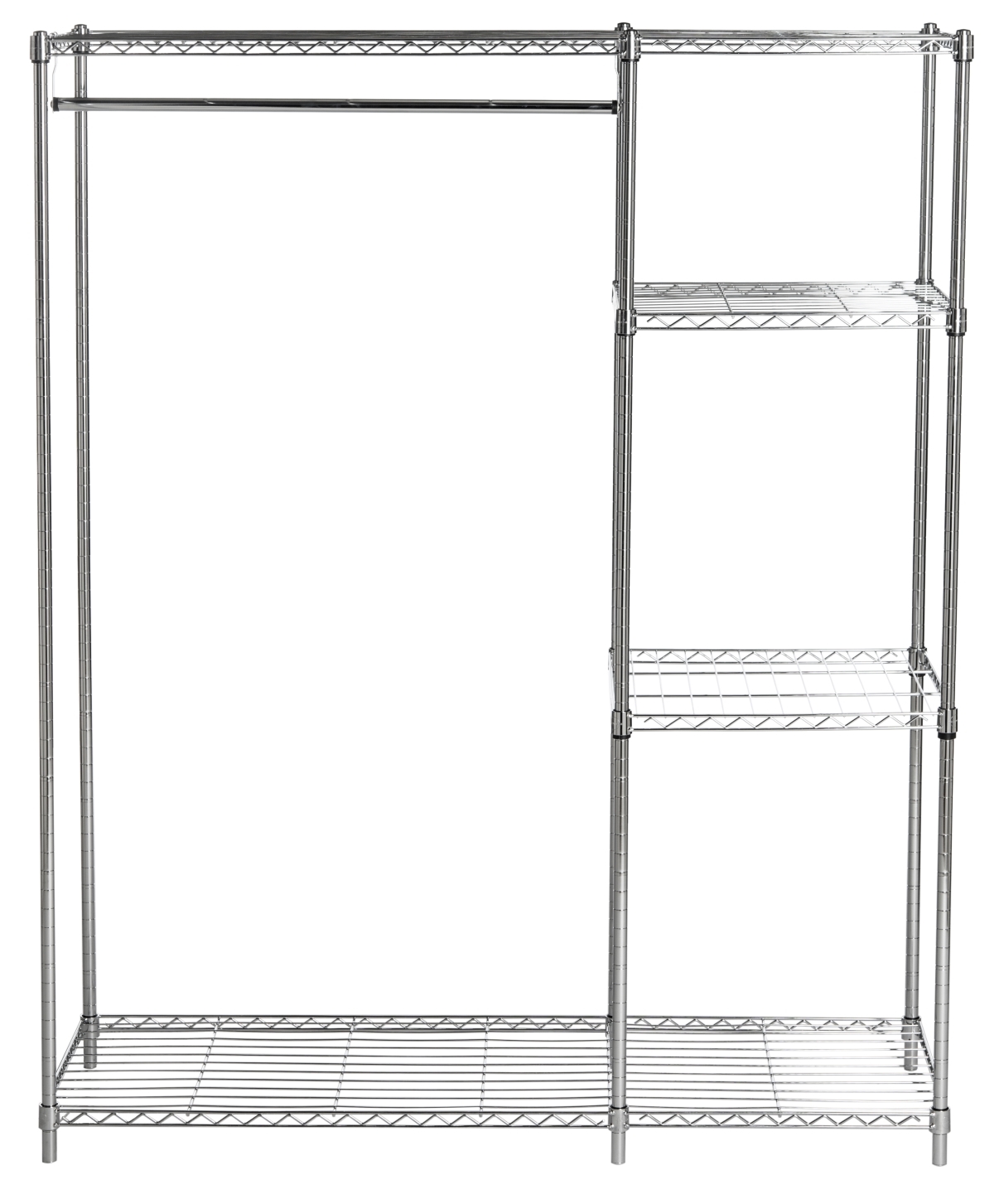 Betsy Adjustable Garment Rack - Chrome - Safavieh - Image 0