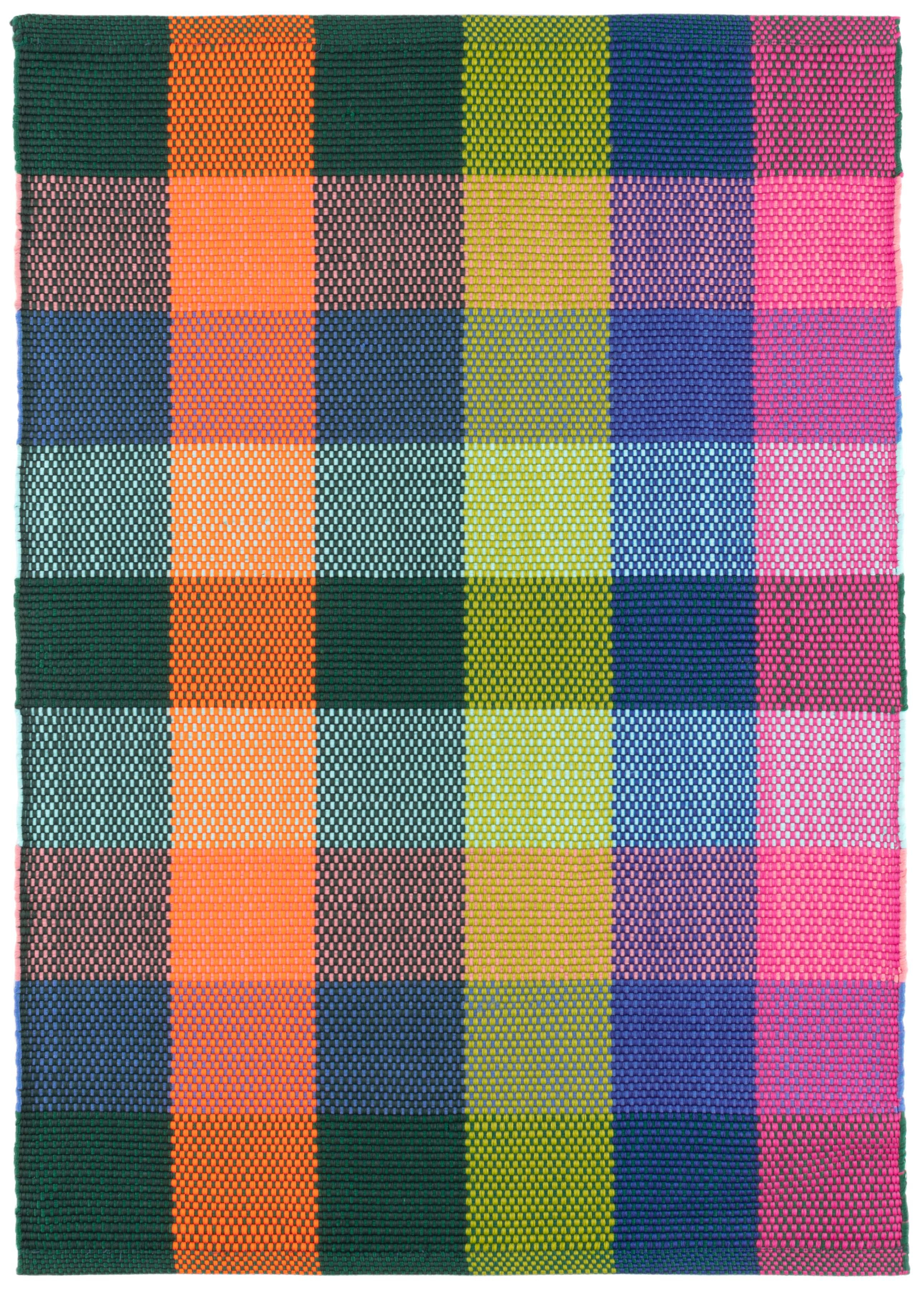 Happy Plaid Multi Handwoven Indoor/Outdoor Rug - Image 0