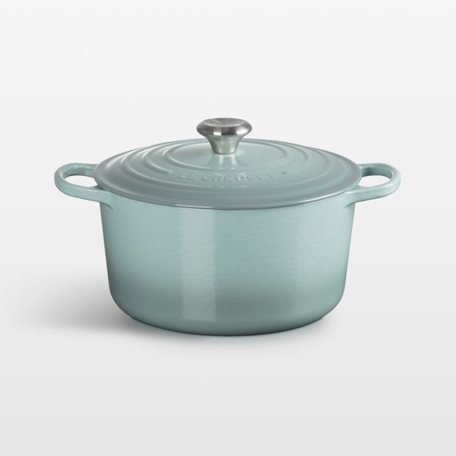 Le Creuset ® Signature 6.5-Qt. Sea Salt Enameled Cast Iron Deep Round Oven - Image 0
