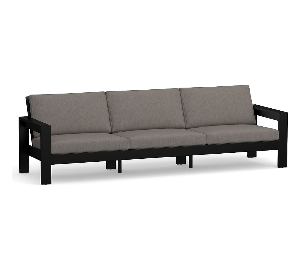 Malibu Grand Sofa Cushion, Premium Quick Drying Sunbrella(R) Rain; Heather Gray - Image 0