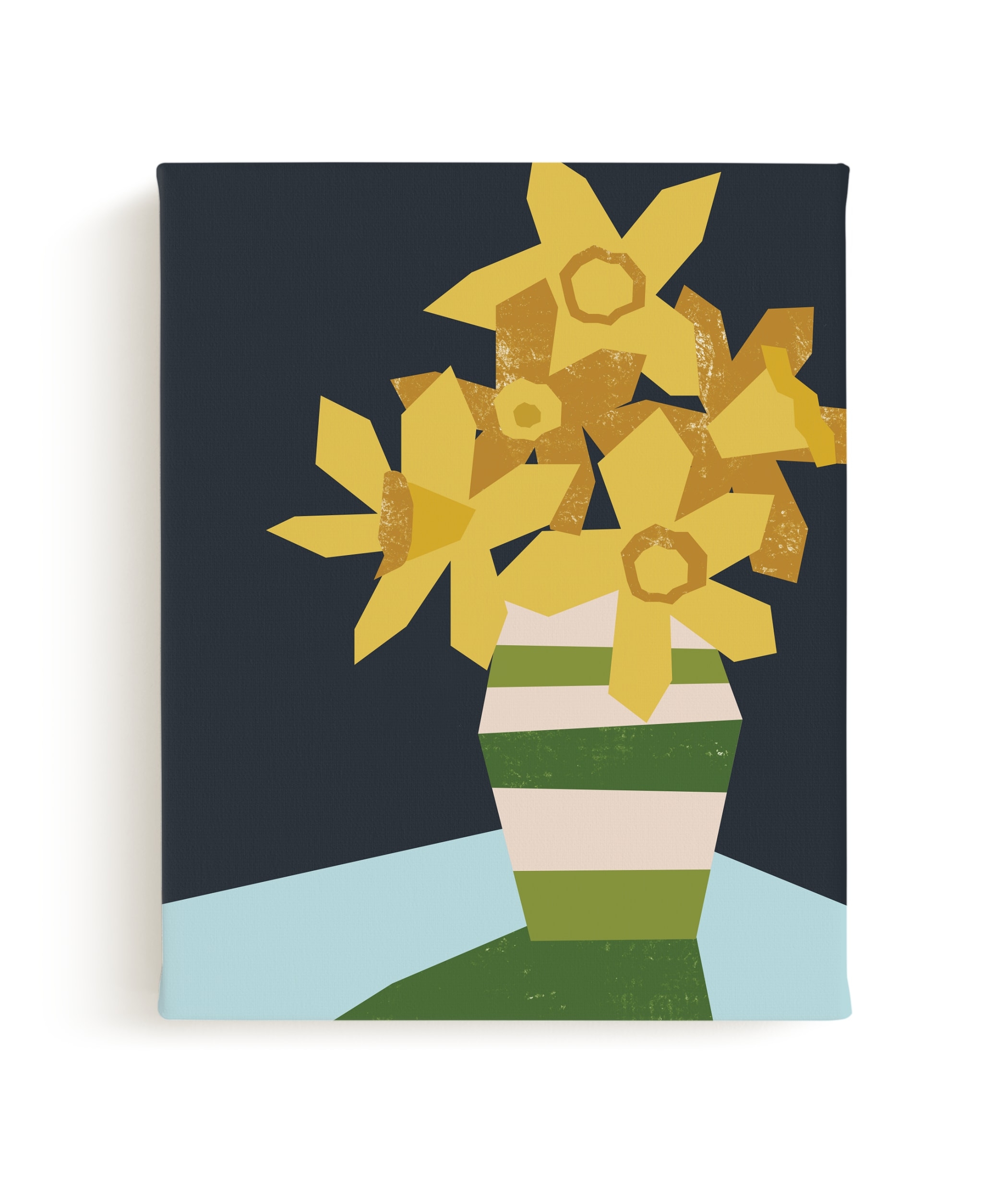 Striped Vase Limited Edition Fine Art Print 1 - Image 0