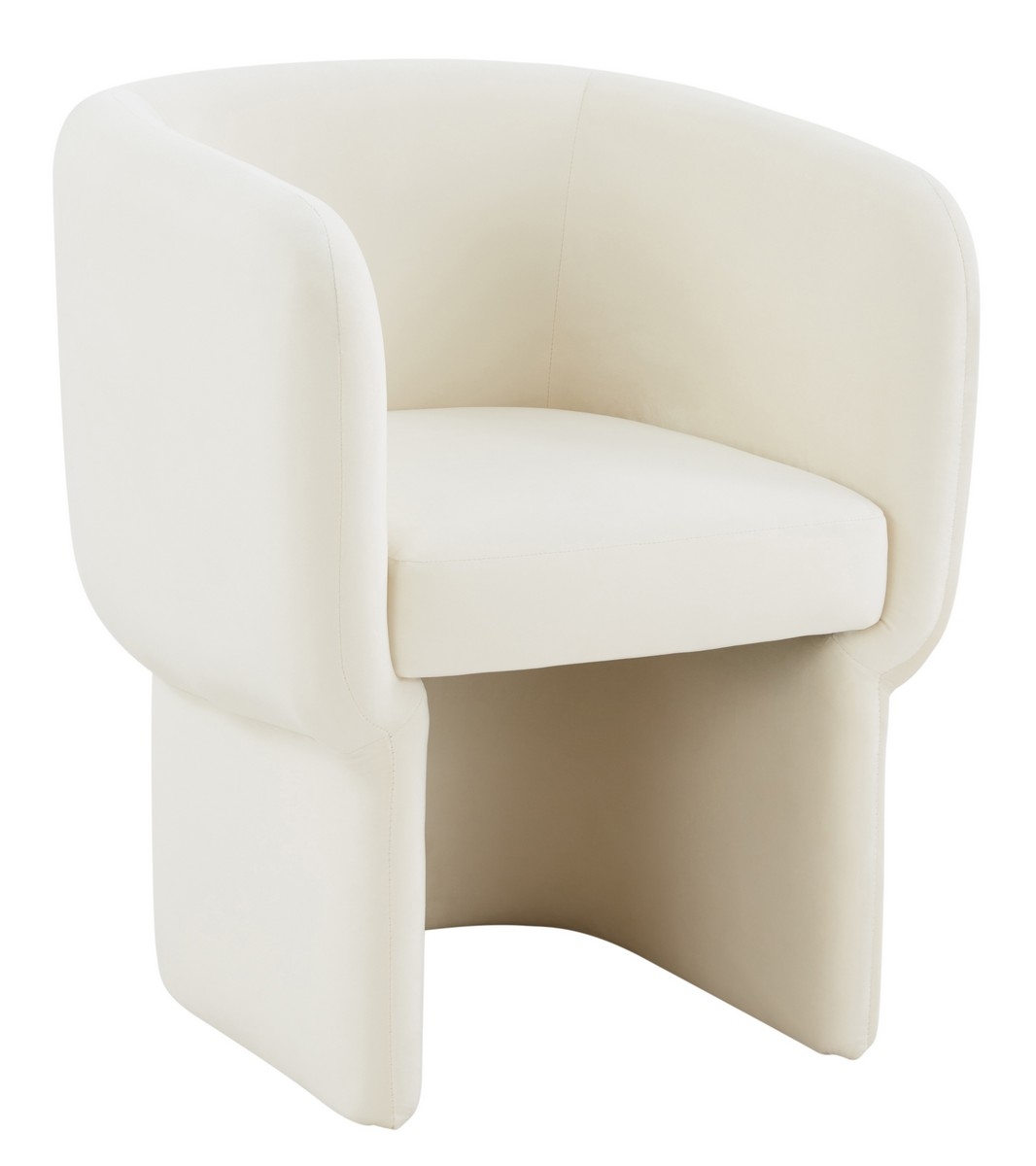 Wally Velvet Dining Chair - Cream - Image 3