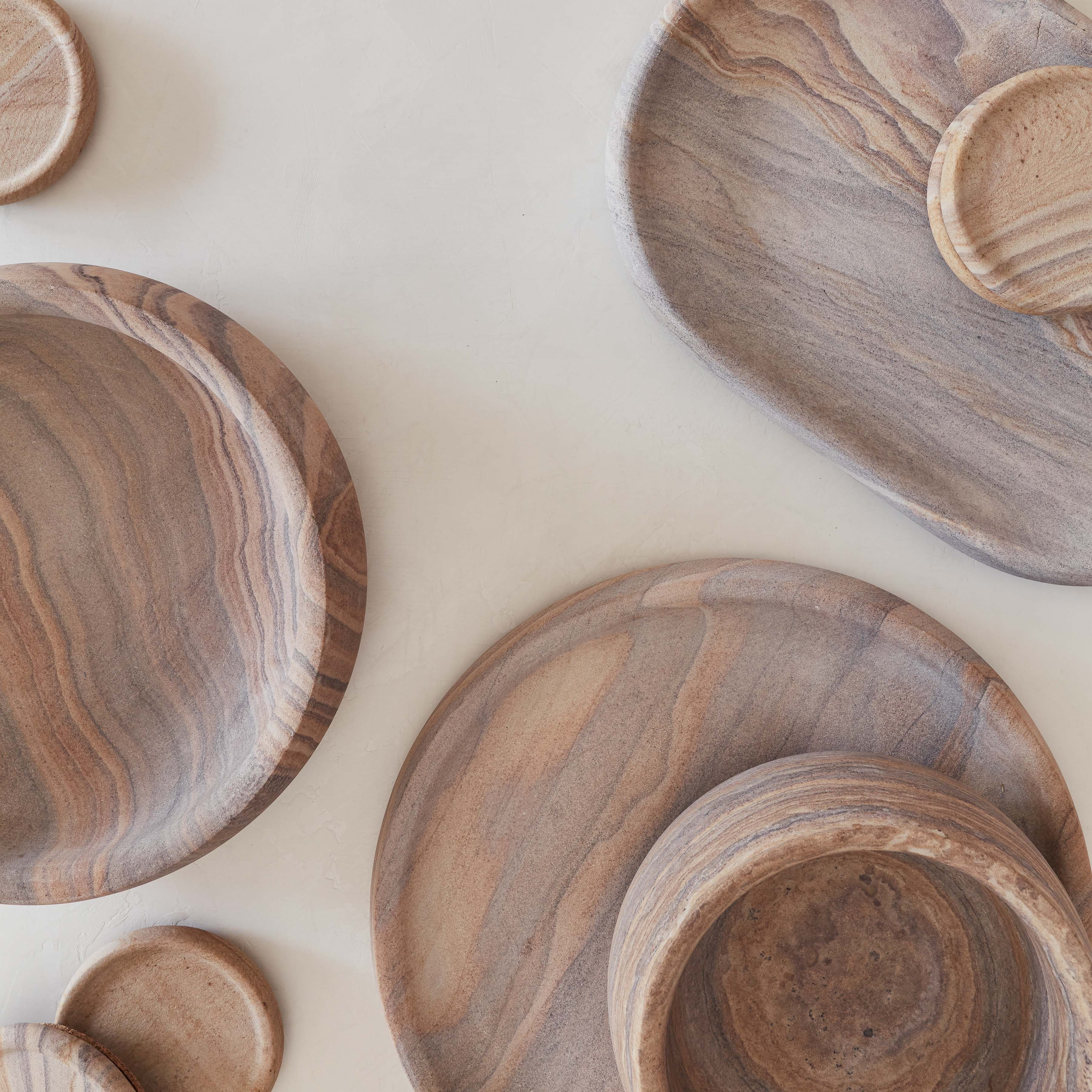 The Citizenry Eshana Sandstone Tray | Oval | Tan - Image 6