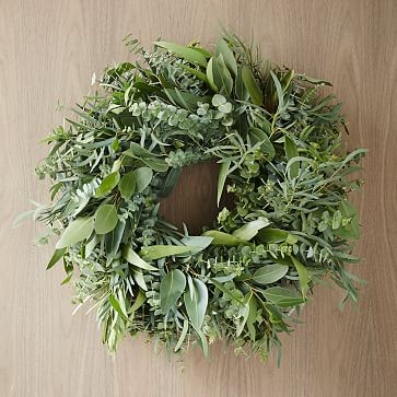 Mixed Eucalyptus Wreath, 20" - Image 0