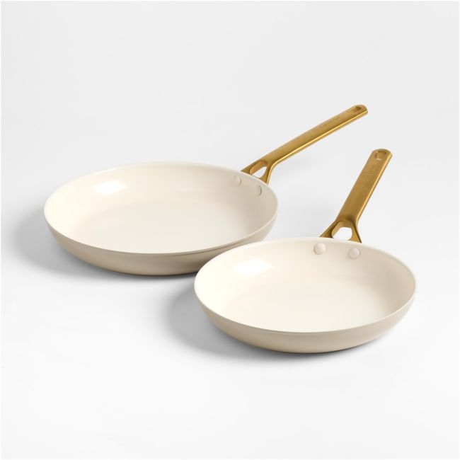 GreenPan ™ Reserve Pro Macadamia Ceramic Non-Stick 10" and 12" Fry Pans Set - Image 0