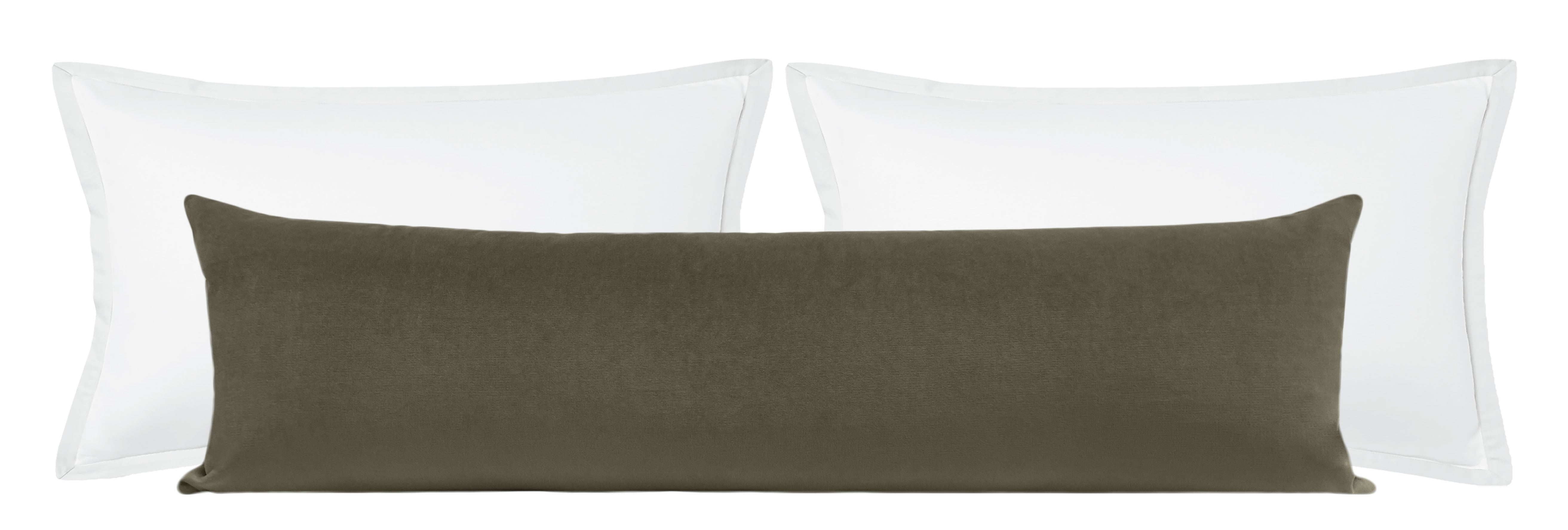 THE XL LUMBAR :: SOCIETY VELVET // GREY - 14" X 48" - Image 2
