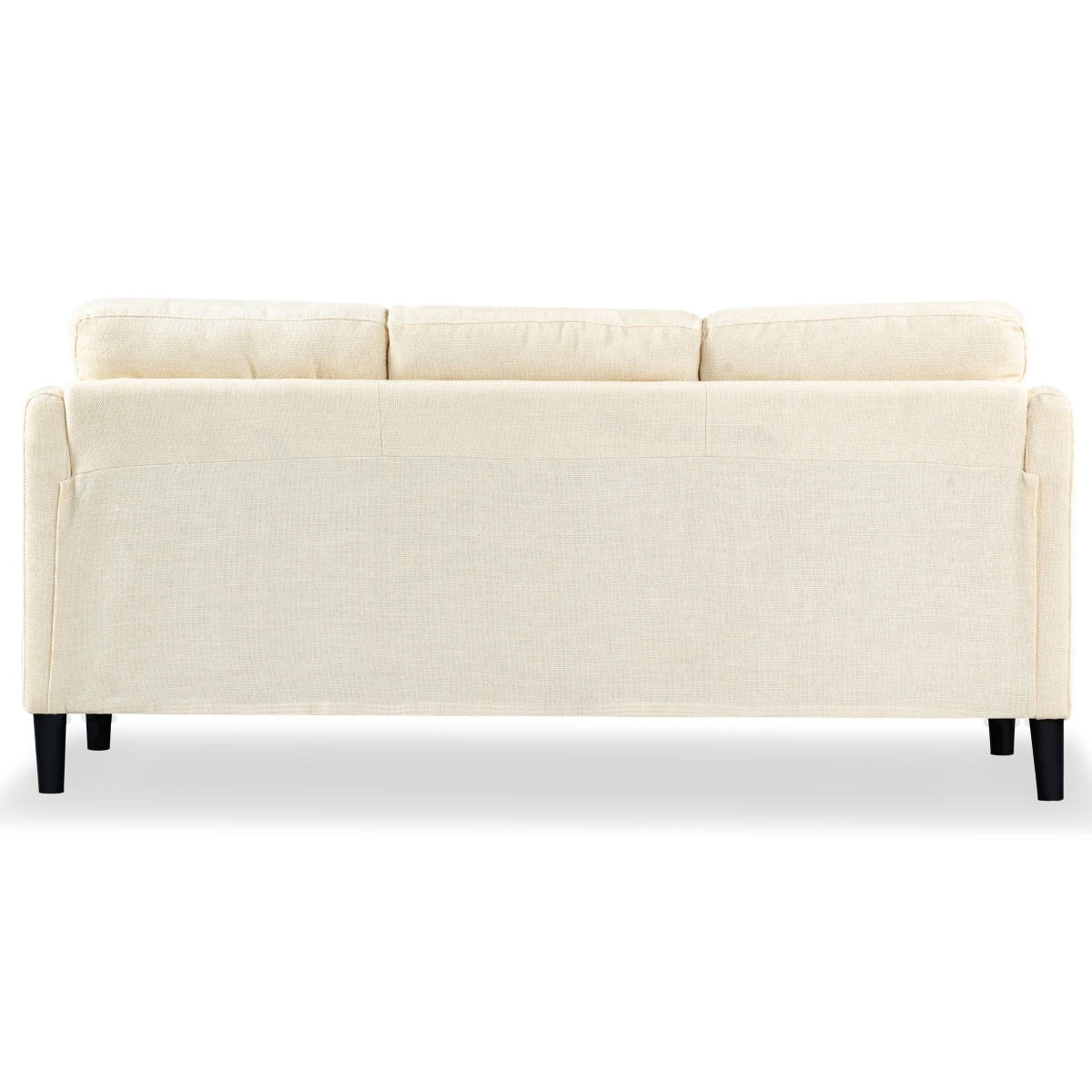 Edalynn Modern 3 Seater Sofa - Creme - Image 8