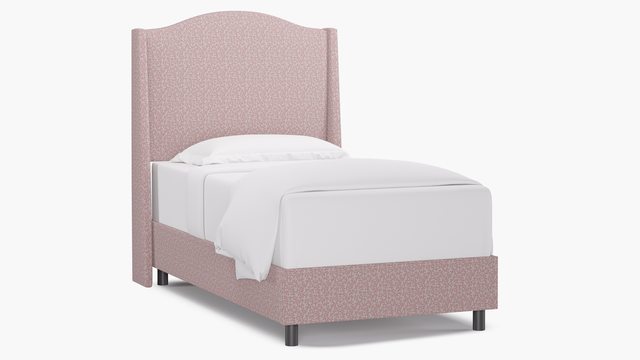Classic Wingback Bed, Flamingo Hele Bay, Twin - Image 0