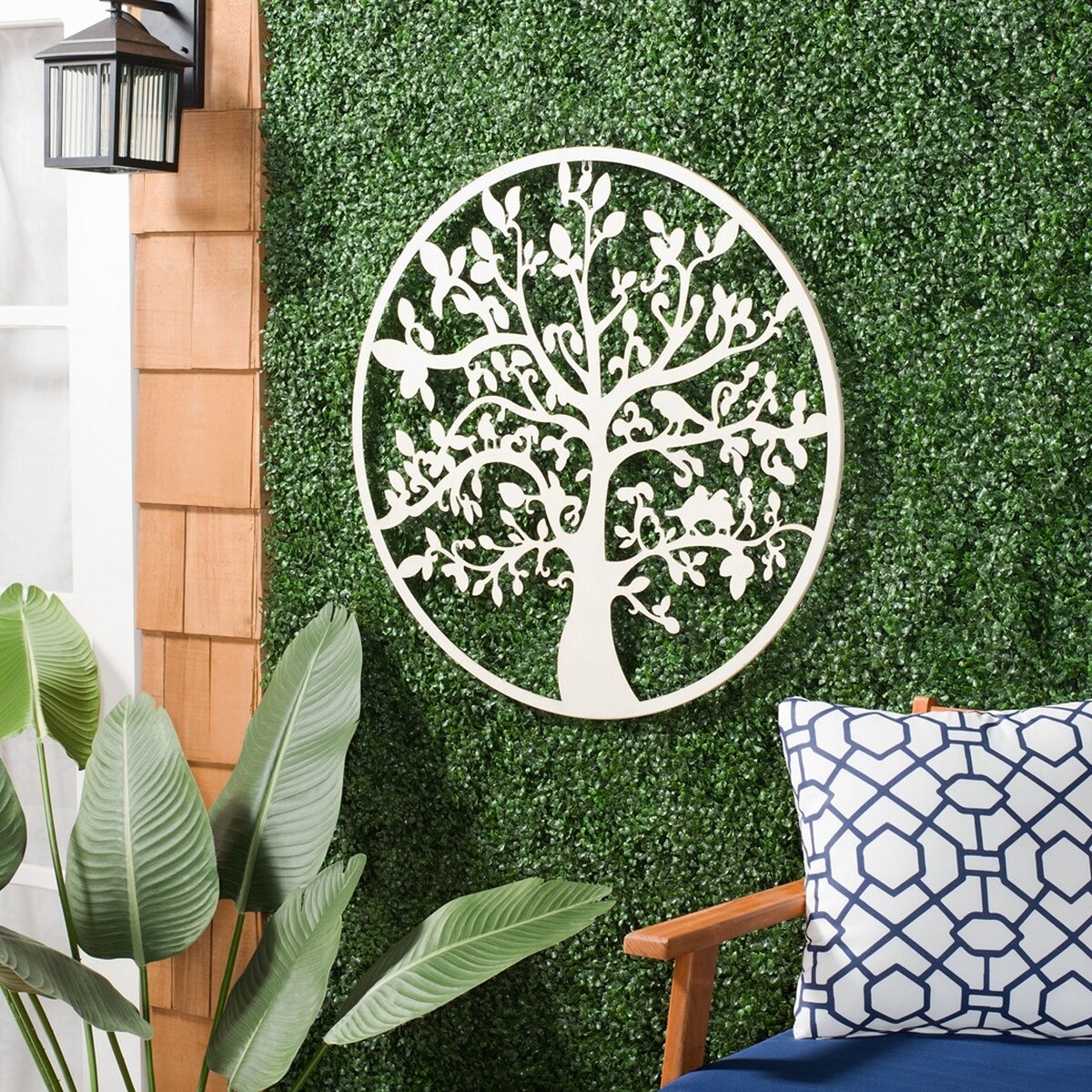 31.5" Tree Of Life Wall Art - Pearl White - Safavieh - Image 1