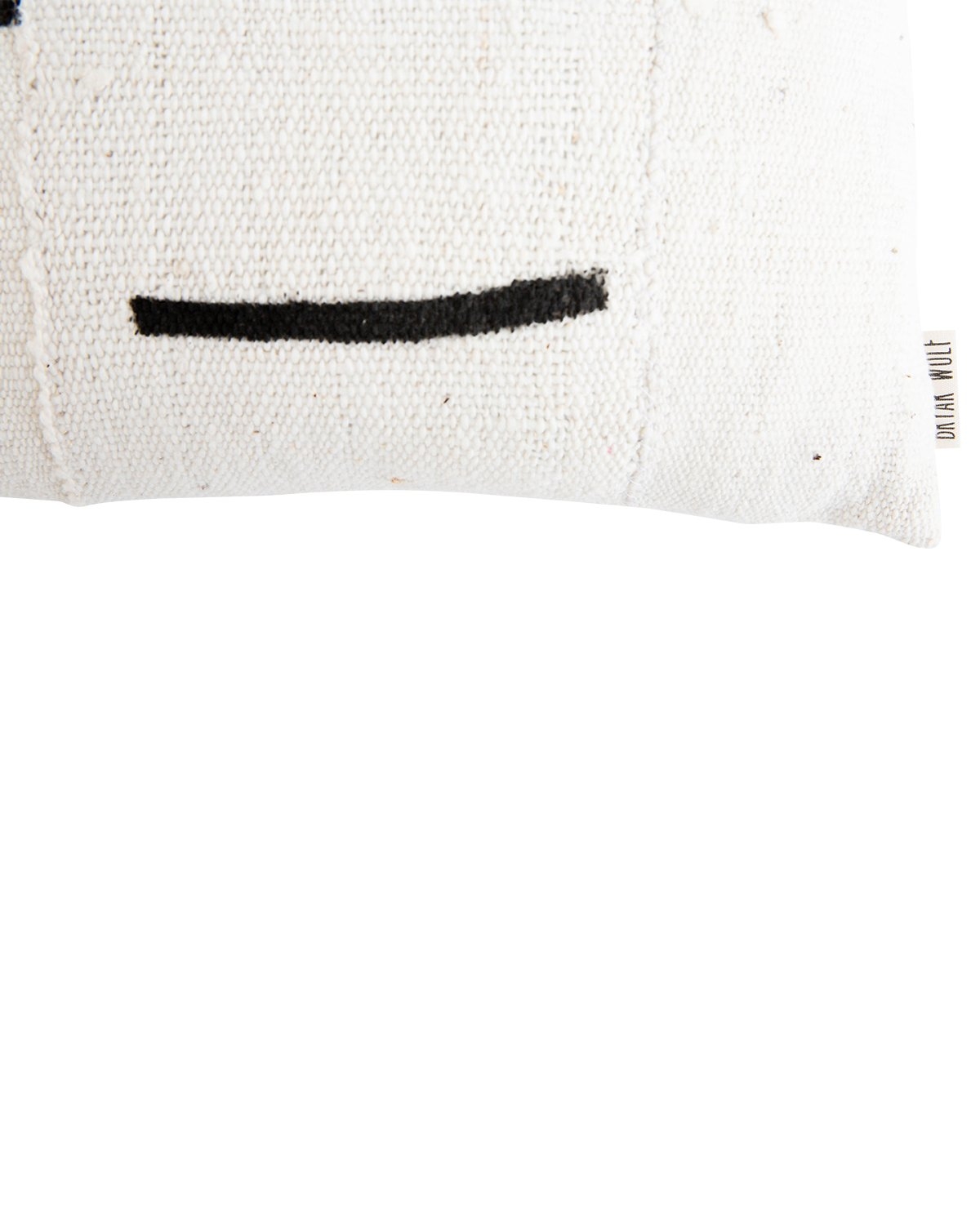 Indu Pillow, Black & White, 20" x 12" - Image 4