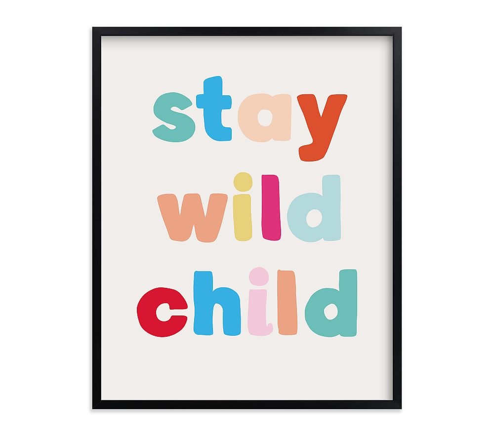 Minted(R) My Type Wild Child Wall Art by Creo Study, 16x20, Black - Image 0