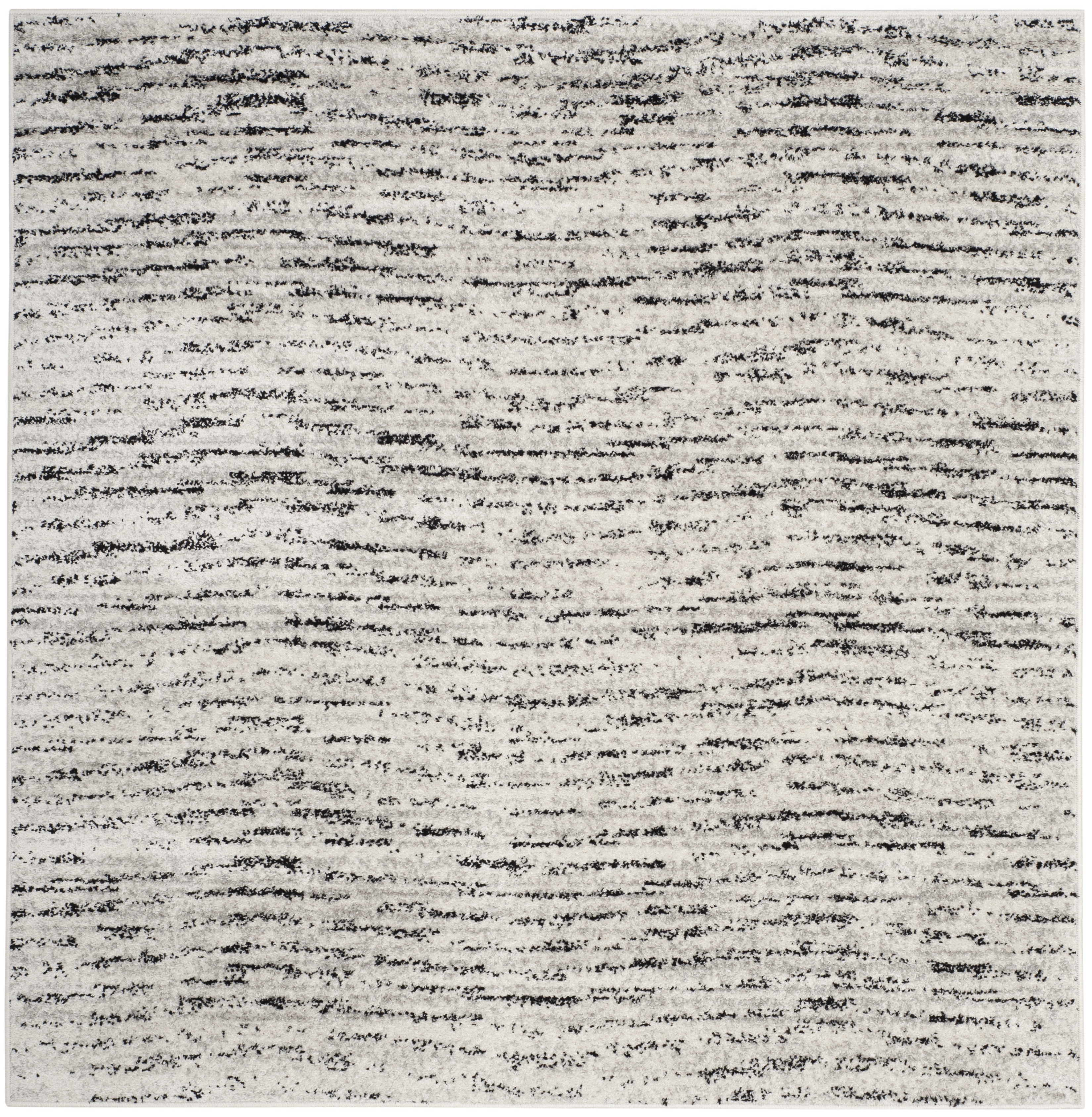 Arlo Home Woven Area Rug, ADR117B, Ivory/Silver,  4' X 4' Square - Image 0
