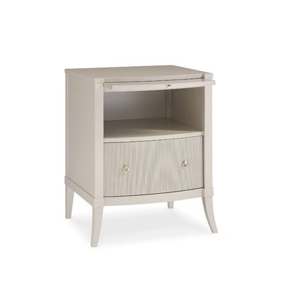Caracole Classic 1 - Drawer Nightstand in Gray - Image 0