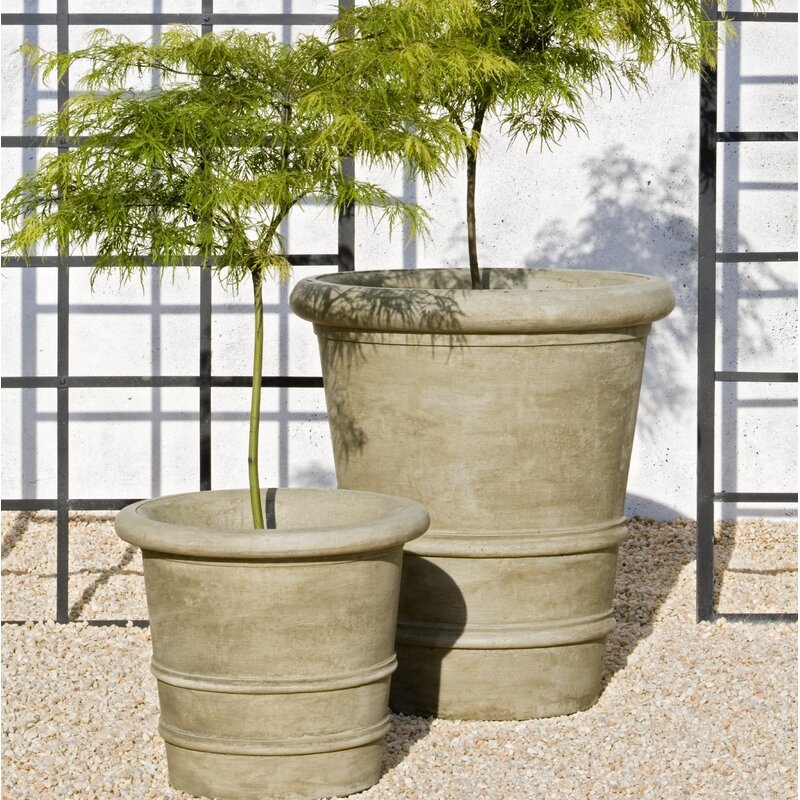 Campania International Urbino Cast Stone Pot Planter - Image 0