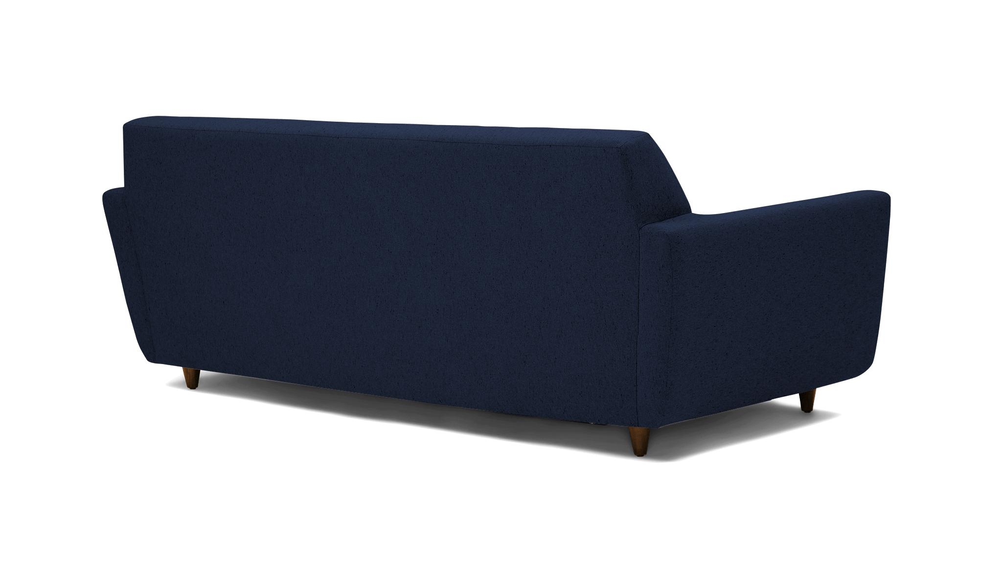 Blue Hughes Mid Century Modern Sleeper Sofa - Bentley Indigo - Mocha - Image 3