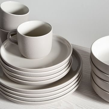 Kaloh Dinnerware, Set of 20, White - Image 3