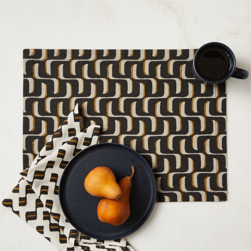 Osric Block Print Cloth Napkin - Image 3