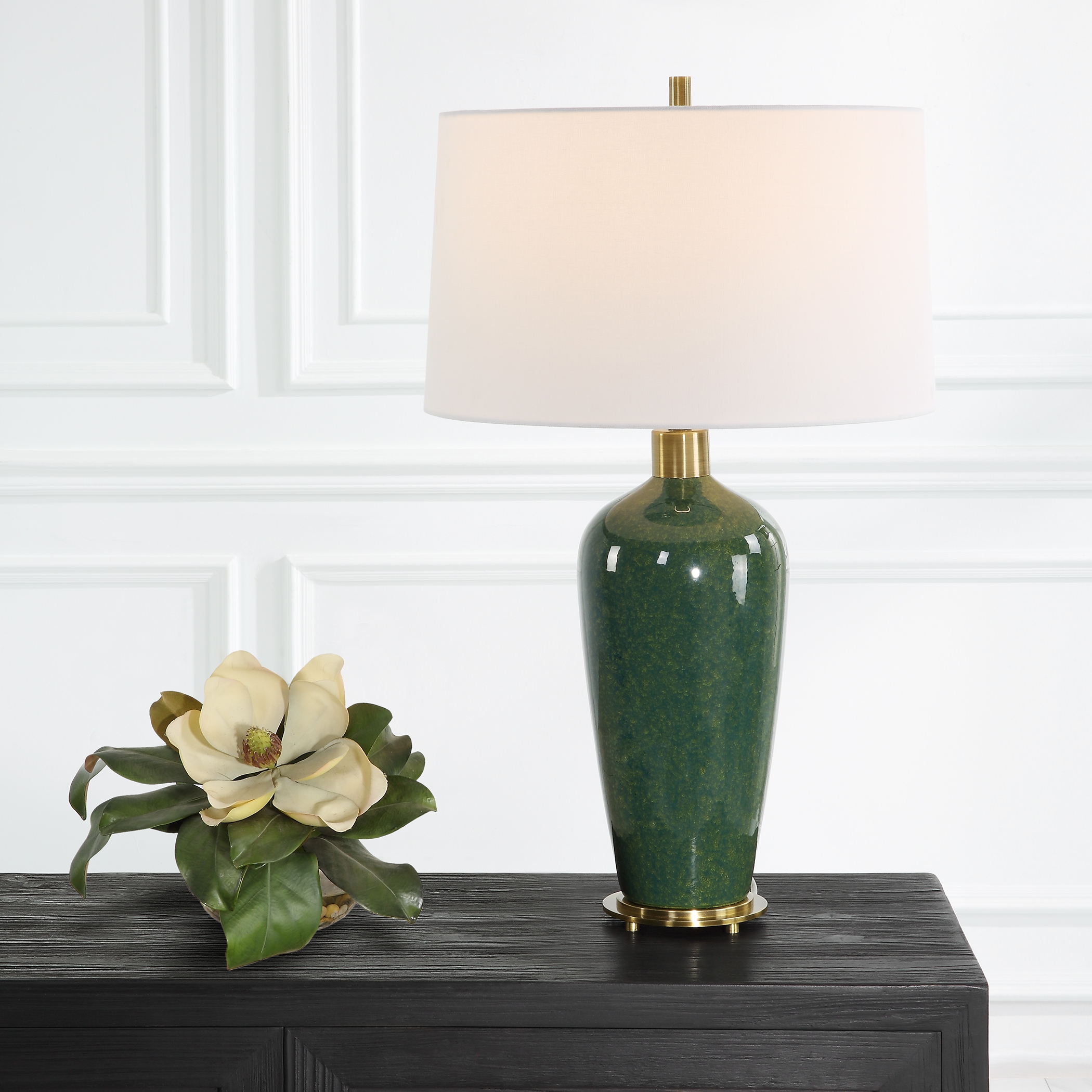 Verdell Green Table Lamp - Image 1
