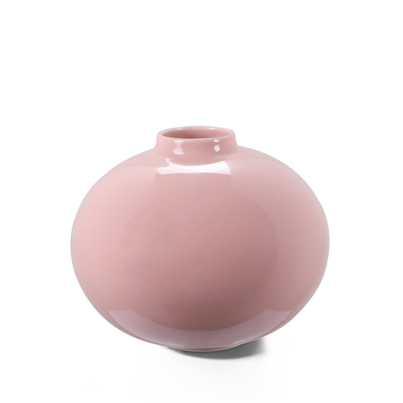 Camino Francia Pink 6.49"" Porcelain Table Vase - Image 0