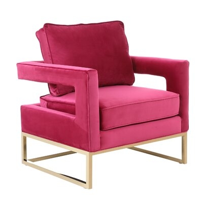 Ensley Velvet Armchair - Image 0