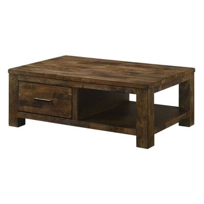 Fiarmont Solid Wood 4 Legs Coffee Table with Storage - Image 0