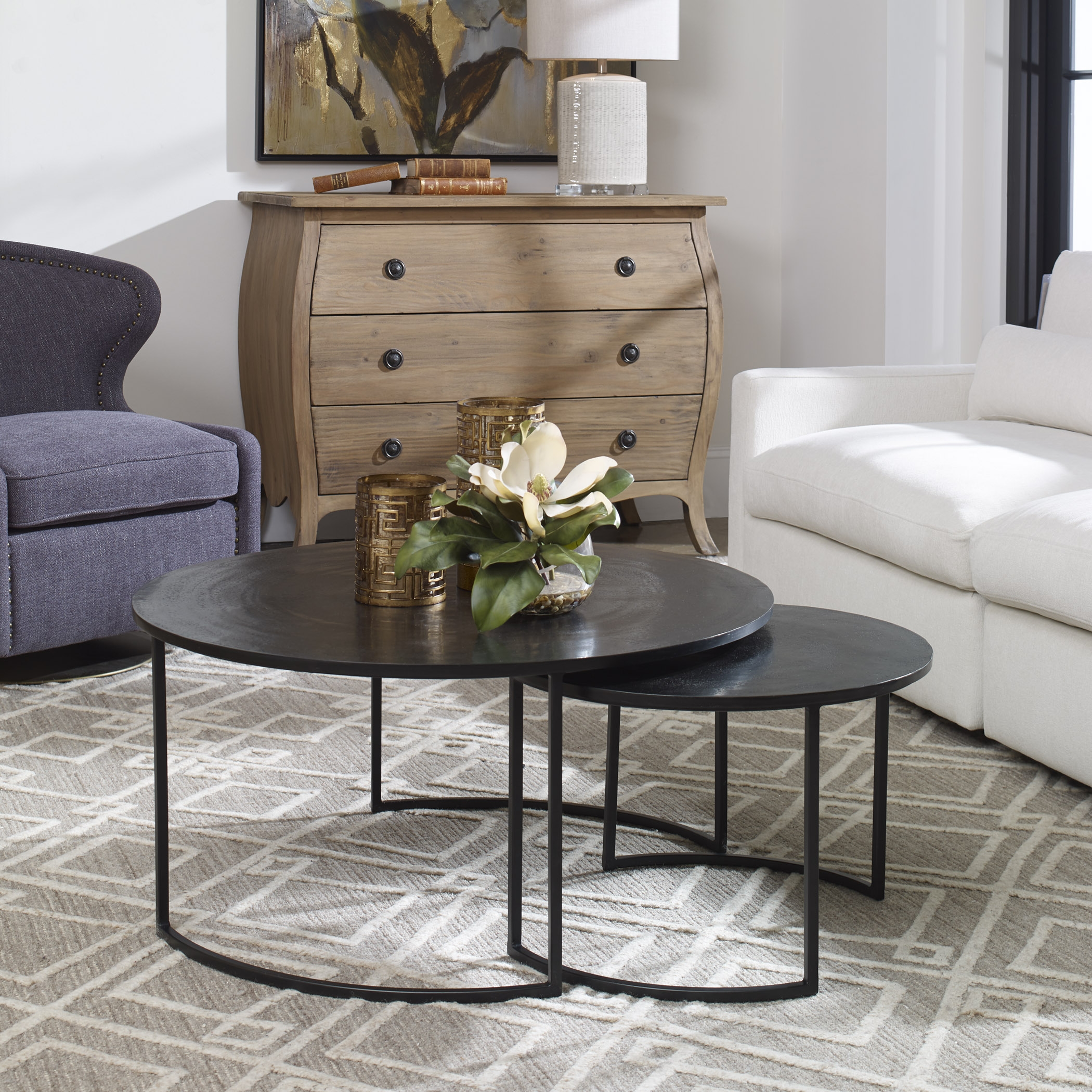 Barnette Modern Nesting Coffee Tables S/2 - Image 1