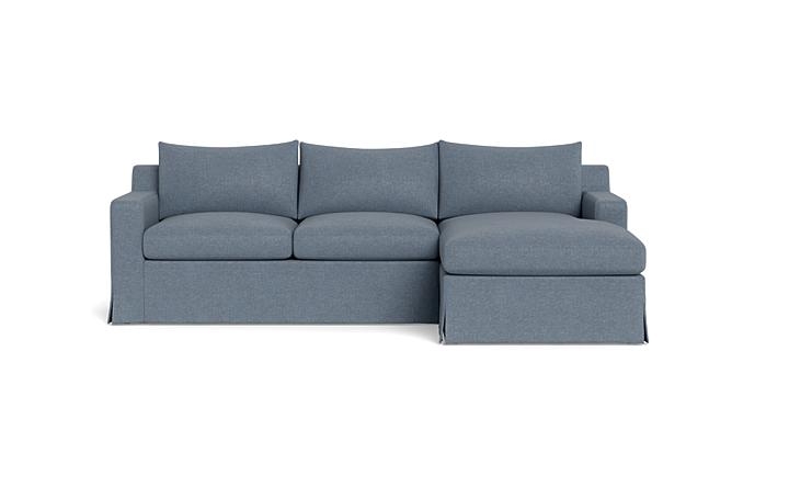 Sloan Slipcovered Right Chaise Sectional - Image 0