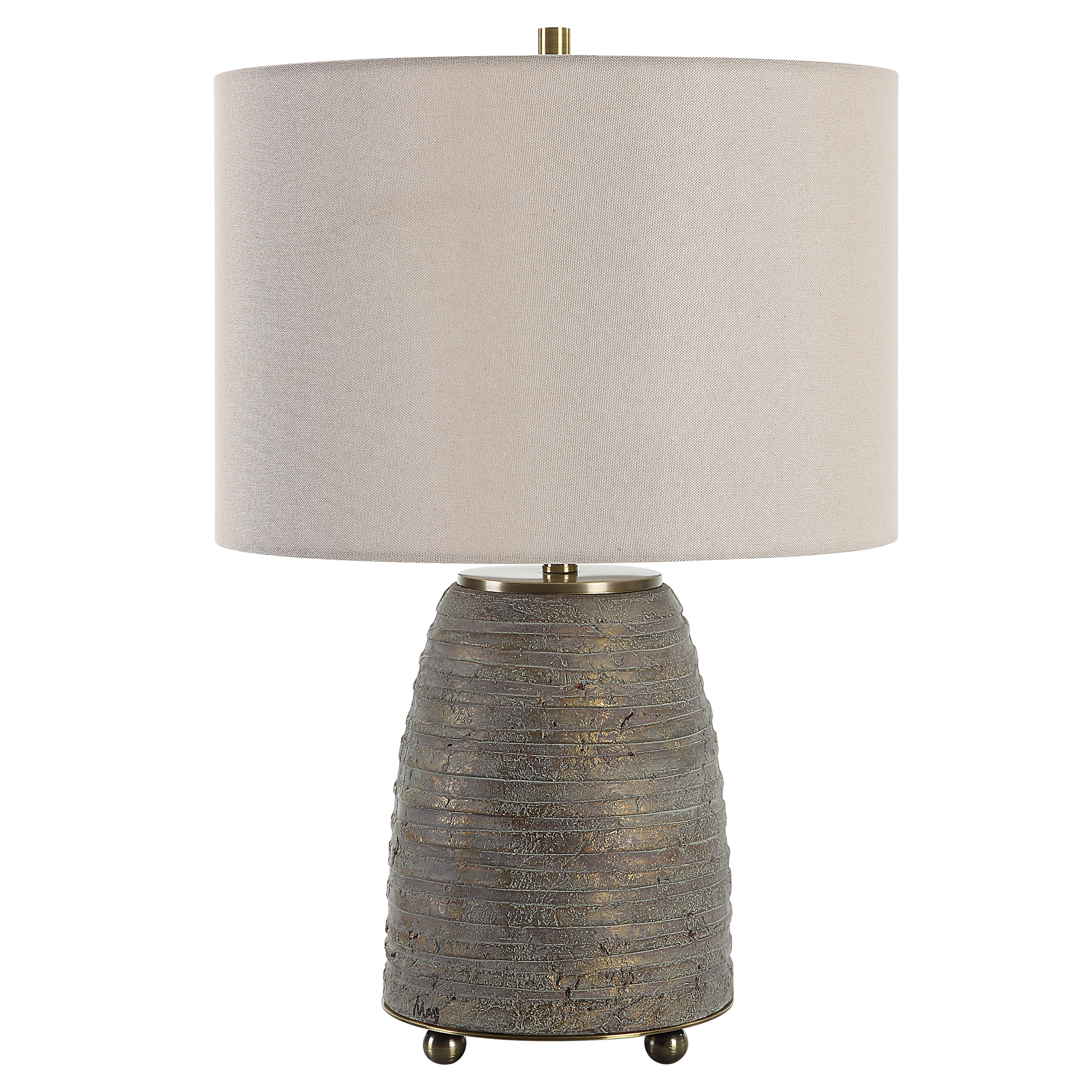 Gorda Bronze Ceramic Table Lamp - Image 3