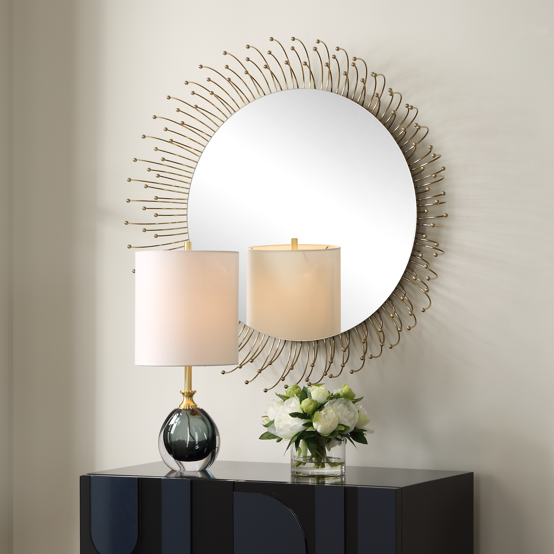 Aga Round Gold Mirror - Image 2