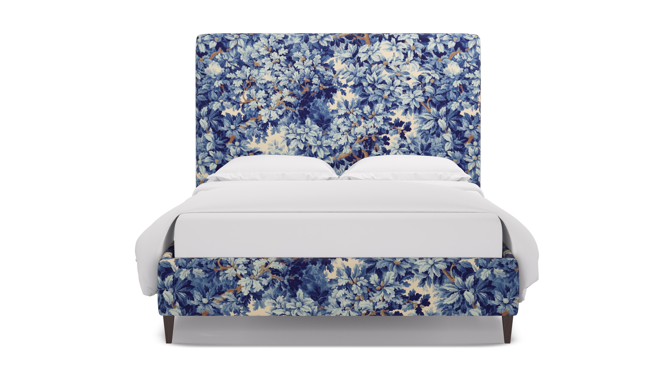 Classic Bed, Limoges Bois De Chene, Espresso Square Tapered Leg, King - Image 0