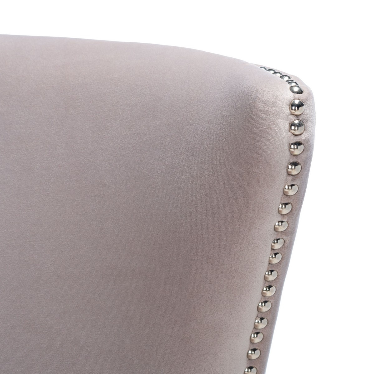 Geode Modern Wingback Chair - Pale Taupe - Image 2