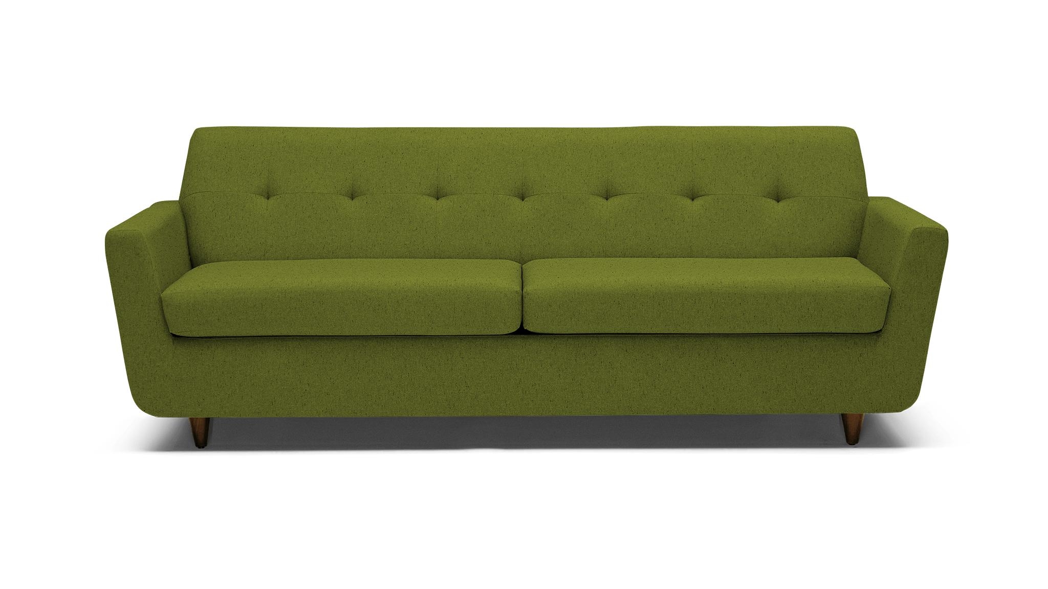 Green Hughes Mid Century Modern Sleeper Sofa - Royale Apple - Mocha - Image 0