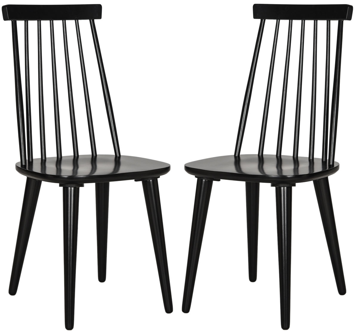 Steffon Spindle Side Chair, Black, Set of 2 - Image 0