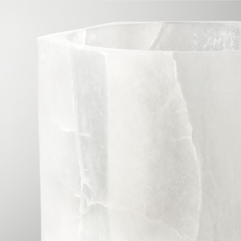 Talia Alabaster Hurricane Candle Holder - Image 2