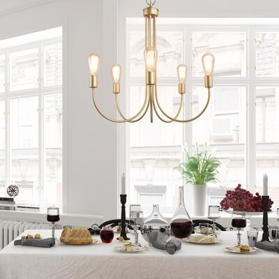 Lakewood 6 - Light Candle Style Classic Chandelier - Image 0