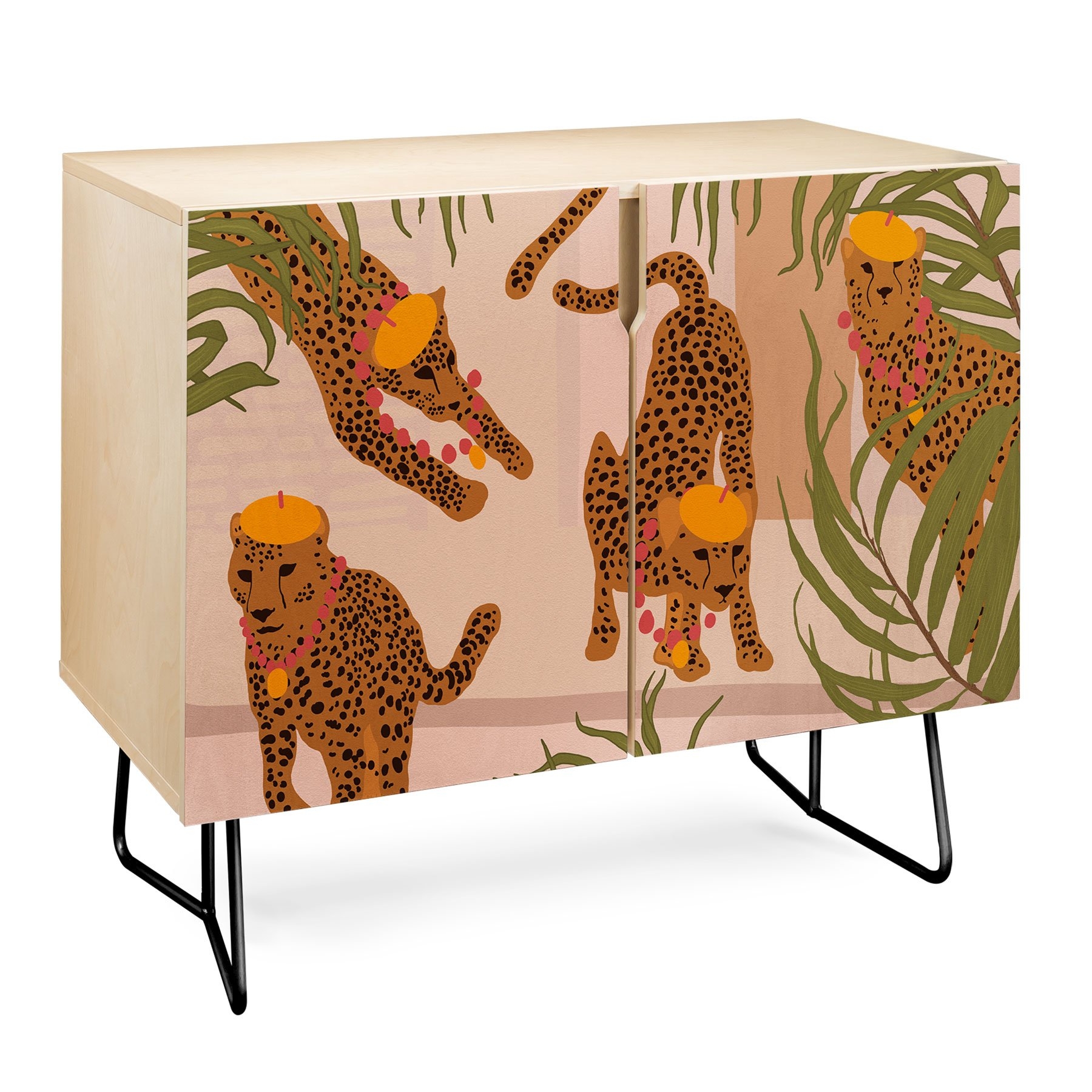 Iveta Abolina Come Play with Me Credenza - Walnut / Gold - Image 6