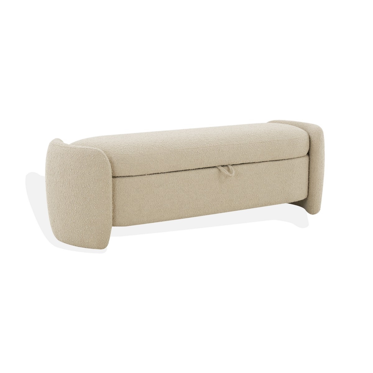 Danianna Boucle Bench - Oatmeal - Image 4