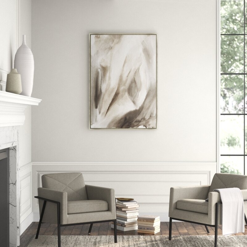 Chelsea Art Studio 'Nostalgia of Her' by Janice Sadler - Floater Frame Painting Print on Canvas Size: 35.5" H x 25.5" W x 1.5" D, Format: Glass Coat - Image 0