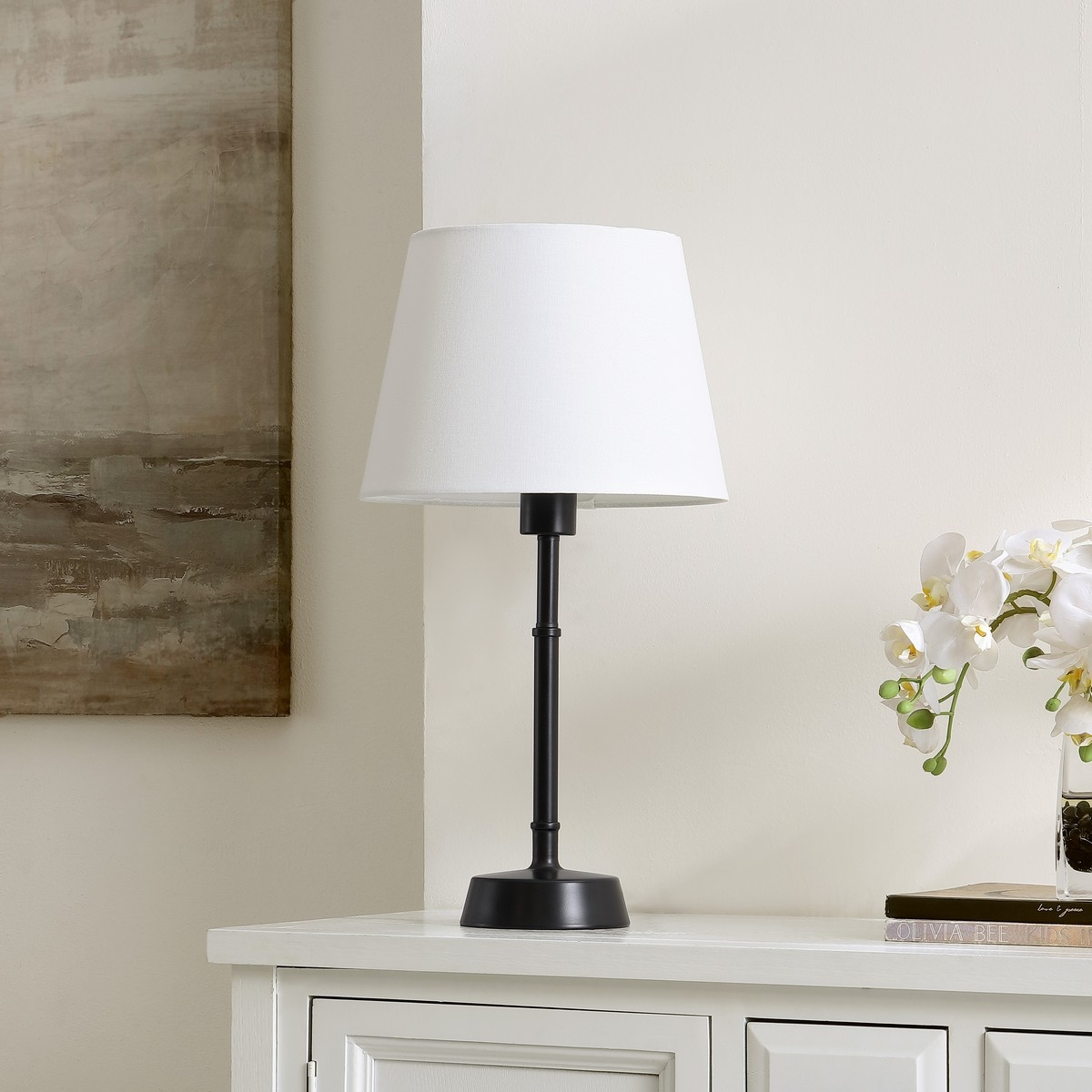 Nysa 20.75 Inch Table Lamp - Black - Safavieh - Image 1