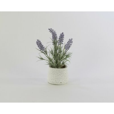 5.52" Artificial Flowering Plant in Pot - Image 0