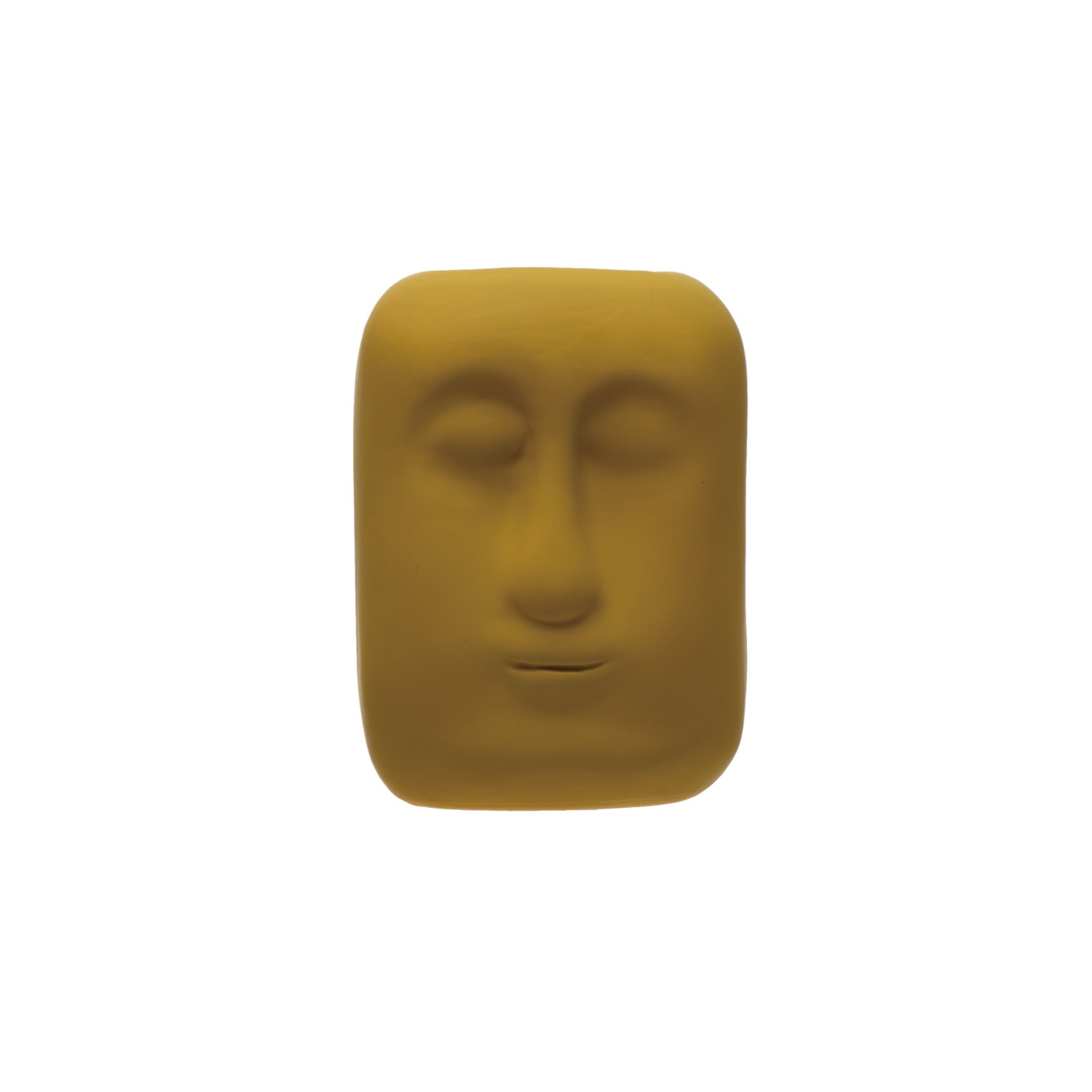 Stoneware Planter with Face, Latex Glaze - Image 0